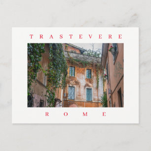 Rome Trastevere bâtiments vue carte postale