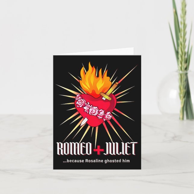 Romeo And Juliet Sacred Heart, Ghosted By Rosaline Karte (Vorderseite)