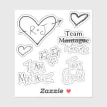 Romeo + Julia Aufkleber