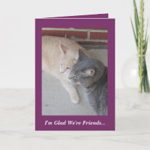 Romeo & Ruß The Cats I'm Glad We're Friends..Card