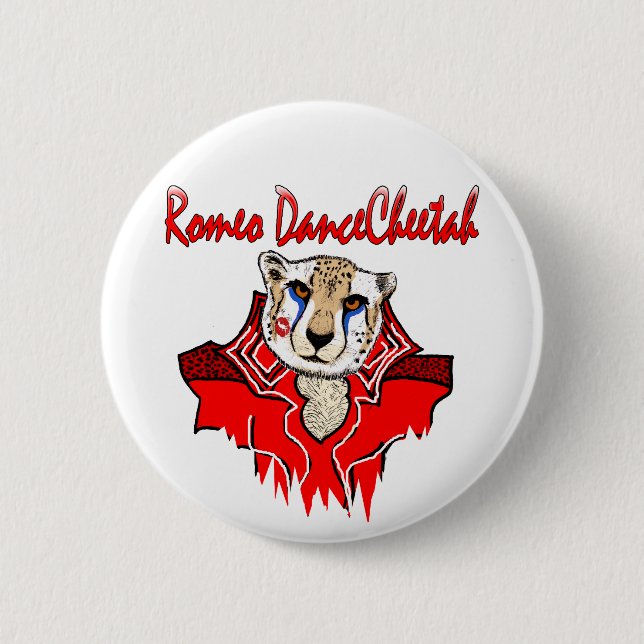 Romeo-Tanz-Gepard Button (Vorderseite)