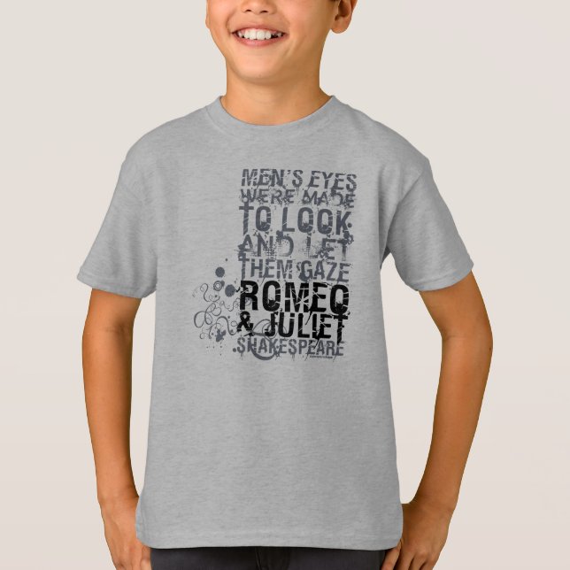 Romeo- u. Julietmann-Zitat T-Shirt (Vorderseite)