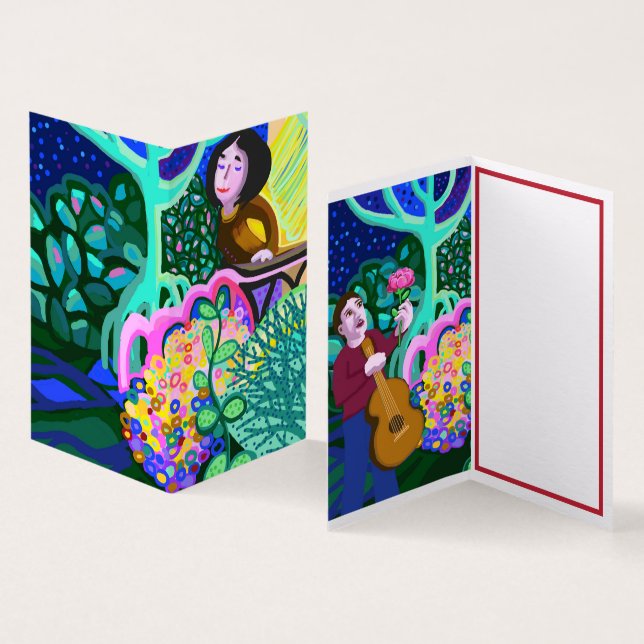 Romeo und Julia Card (Innenseite und Außenseite)