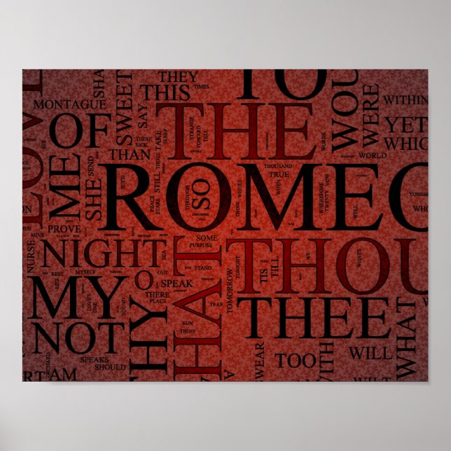 Romeo und Julia (Custom V2 - 13" x 10") Poster (Vorne)