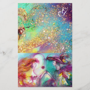 ROMEO UND JULIET, AQUAMARINES GOLD-GOLD-GLITZERN-M BRIEFPAPIER