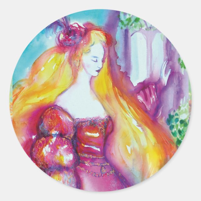 ROMEO UND JULIET BALCONY SCENE RUNDER AUFKLEBER (Vorderseite)