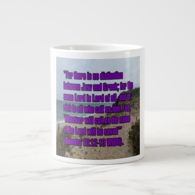 Römer 10:12-13 WEBU Tasse (Vorderseite)
