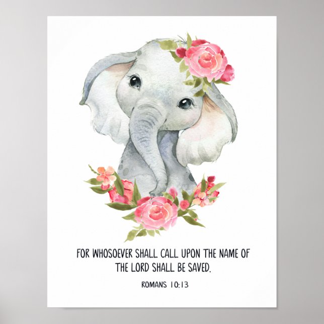 Römer 10:13, wird Gerettet werden, Name des Herrn, Poster (Vorne)