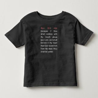 Römer 10:9 American Standard Version Kleinkind T-shirt