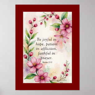Römer 12:12 poster