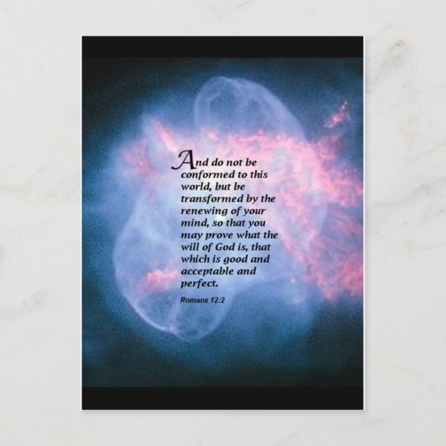 Römer 12:2 postkarte (Vorderseite)