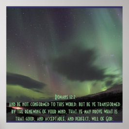 Römer 12:2 Segen für Inspiration-Bibel-Verse Poster