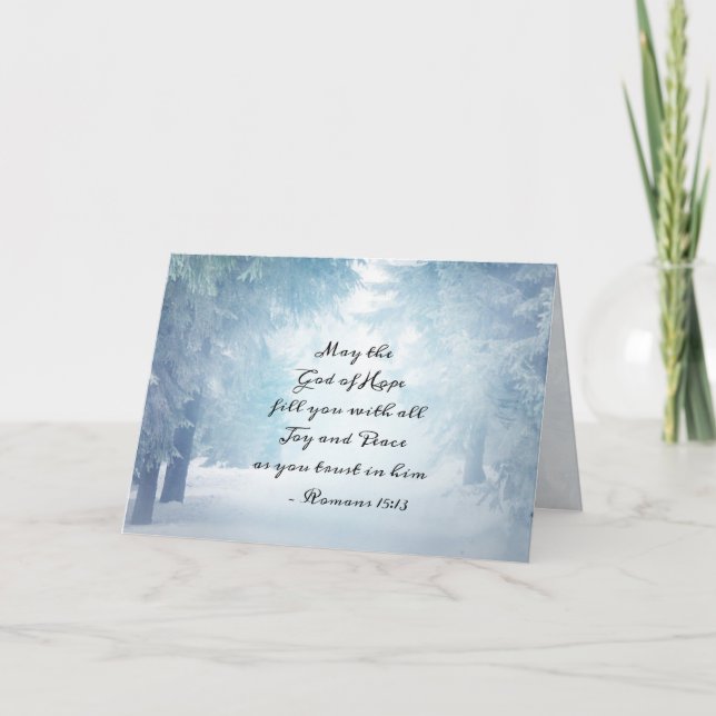 Römer 15:13 Der Gott der Hoffnung Karte (Vorderseite)