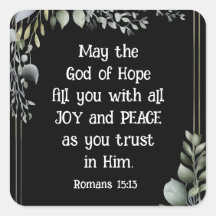 Römer 15:13 Gott der Hoffnung Christliches Verse