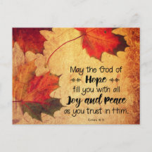 Römer 15:13 Gott der Hoffnung Herbstleaves