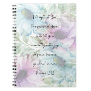 Römer 15:13 Notebook Notizblock
