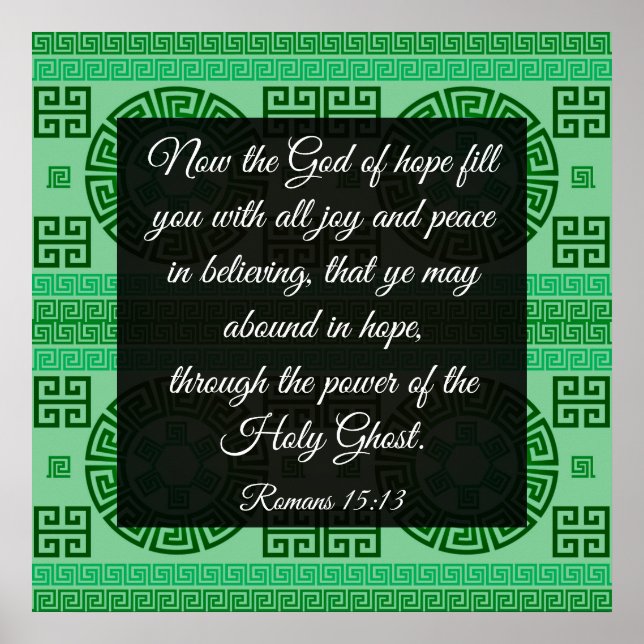 Römer 15:13 Poster (Vorne)