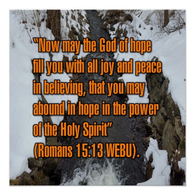 Römer 15:13 WEBU Poster (Vorderseite)