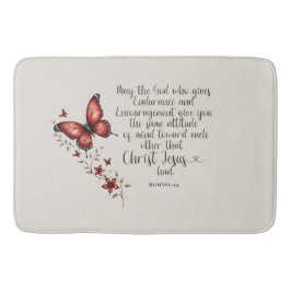 Römer 15:5 Bibelverse Bild Badematte