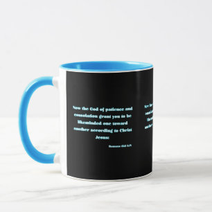 Römer 15:5 KJV Bibelschrift Zwei-Tone Tasse