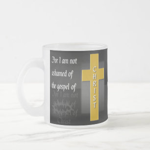 Römer-1:16 eine Bibel-Vers-Kaffee-Tasse Mattglastasse