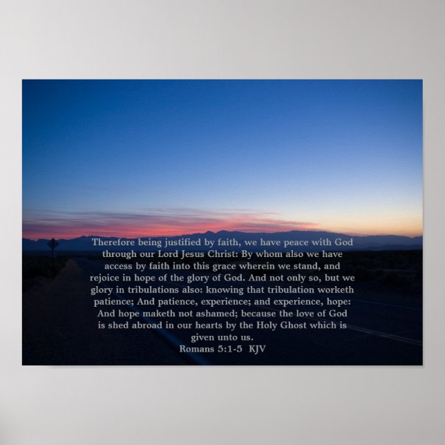 Römer 5:1-5 Poster (Vorne)