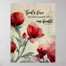 Römer 5:5 Gottes Liebe Bibel Verse Rote Flora
