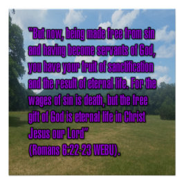 Römer 6:22-23 WEBU Poster