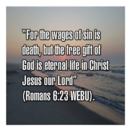 Römer 6:23 WEBU Poster