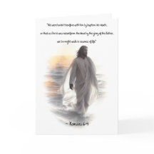 Römer 6: 4 Taufe Grußkarte