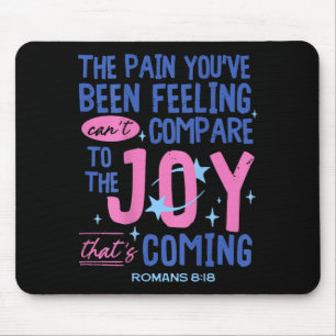 Römer 8_18 Bibel Freude kommt Irrational Christus Mousepad
