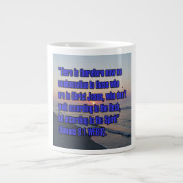 Römer 8:1 WEBU-Tasse Jumbo-Tasse