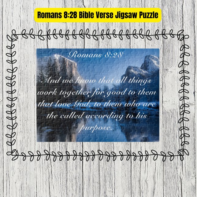 Römer 8:28 Bibelverse (Romans 8:28 Bible Verse Jigsaw Puzzle
)