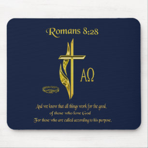 Römer 8:28 Christlich Mousepad