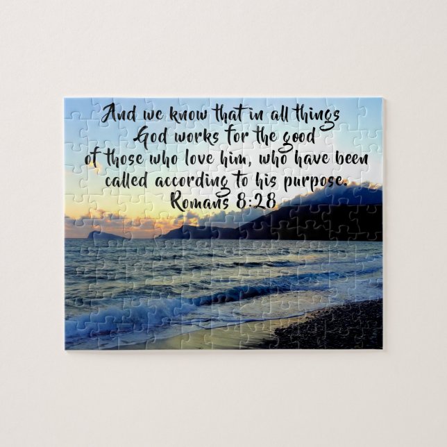 Römer 8:28 Custom Bible Verse (Horizontal)