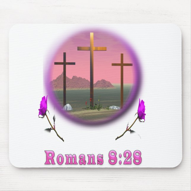 Römer 8:28 Designs Mousepad (Vorne)