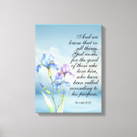 Römer 8:28 Iris Wasserfarbe
