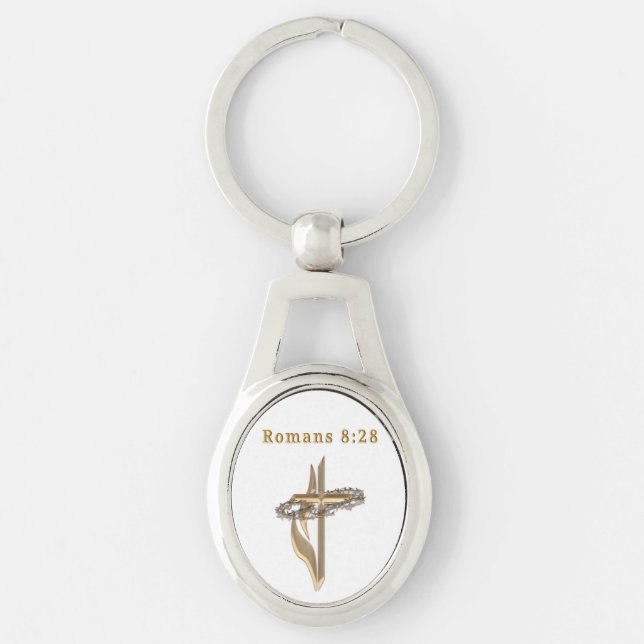 Römer 8:28 Jewlery Schlüsselanhänger (Vorderseite)