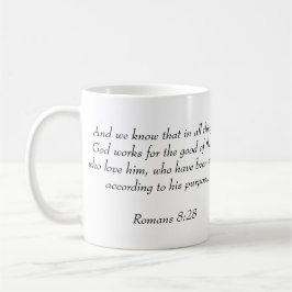 Römer-8:28 Kaffeetasse