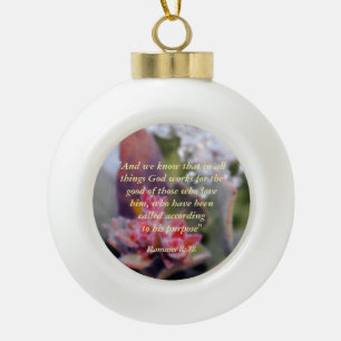 Römer 8:28 keramik Kugel-Ornament