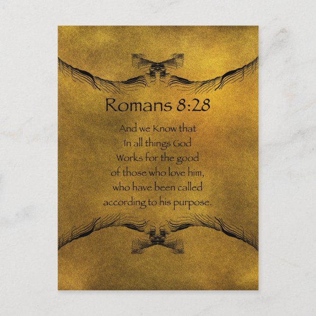 Römer 8:28 postkarte (Vorderseite)