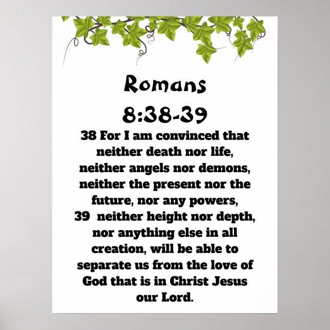Römer 8:38-39 poster (Vorne)