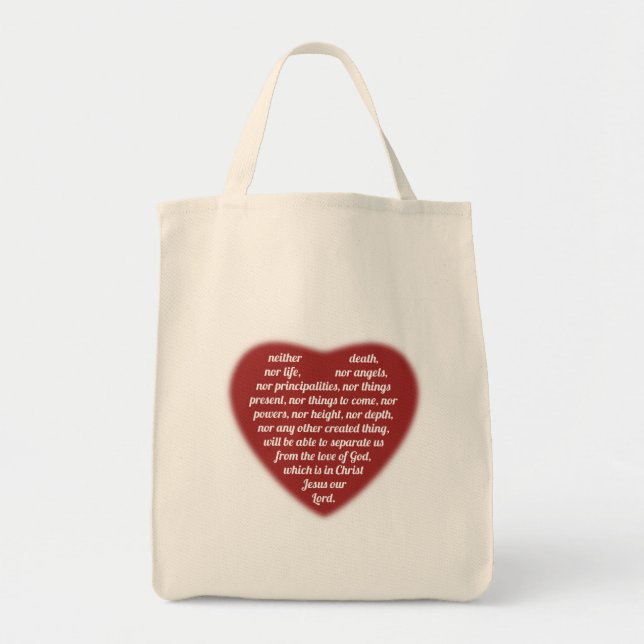 Römer 8:38,39 Tote Bag Tragetasche (Vorne)