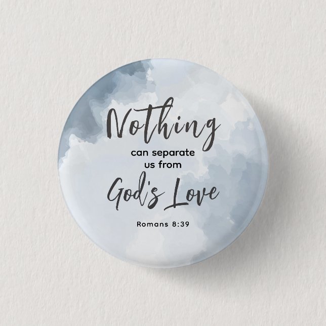 Römer 8:39 Liebe Bibelverse Christlich Button (Vorderseite)