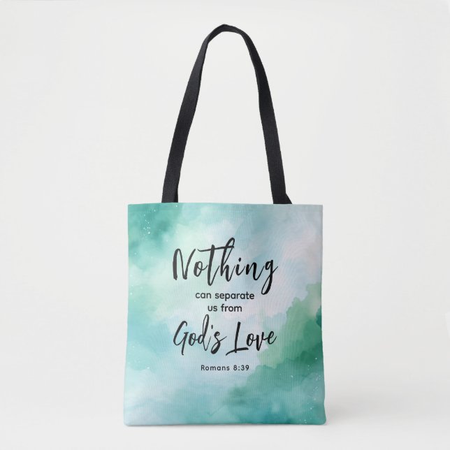 Römer 8:39 Liebe Bibelverse Christlich Tasche (Vorderseite)