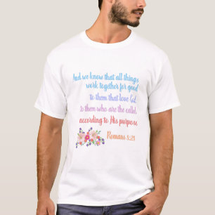 Römer 8 Bibelvers-Design T-Shirt