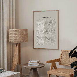 Römer 8 Fall Christliche Wanddekoration Poster