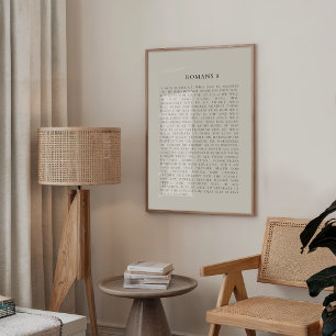 Römer 8 Fall Christliche Wanddekoration Poster