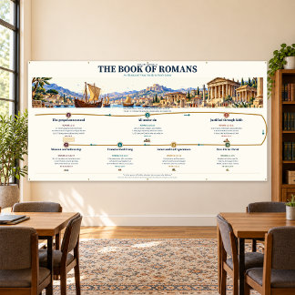 Römerbrief Bibelstudium-Wandkarte 96x48 Banner