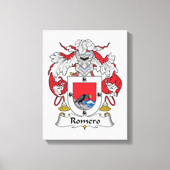 Romero Familienwappen Leinwanddruck (Vorderseite)